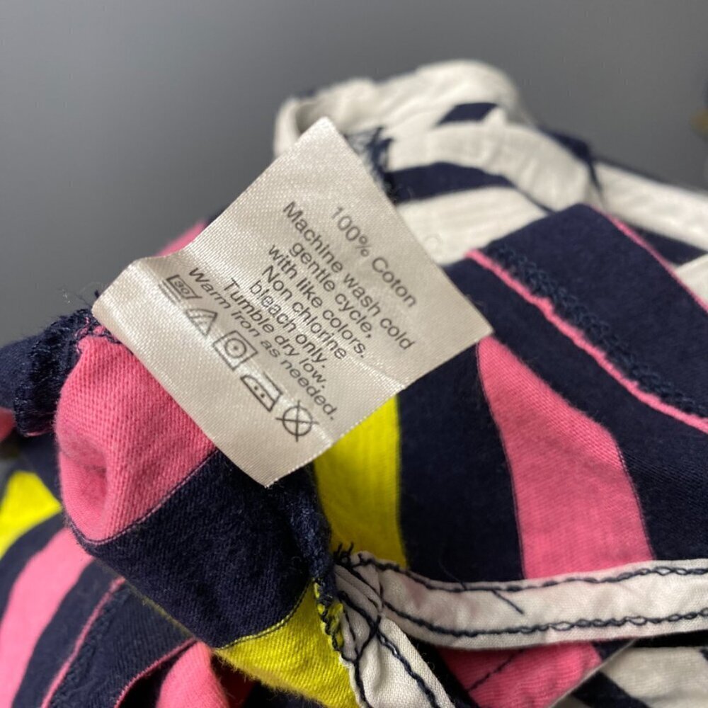 J.Crew Multicolor Stripe 100% Cotton Long Sleeve Boat Neck Tee Size M - Picture 5 of 5